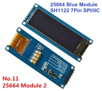 2.08 hüvelyk 7P SPI OLED Modul SSD1307 Meghajtó IC 128*32 Fehér, kék, zöld, színes kijelző Teljes nézet 4 vezeték SPI IIC I2C