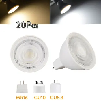 20db/Sok Szabályozható MR16 GU5.3 GU10 Lampada LED Izzó 7W 110V, 220V Bombillas LED Lámpa Spotlámpa Lampara Spot Lámpa Halogén Helyére