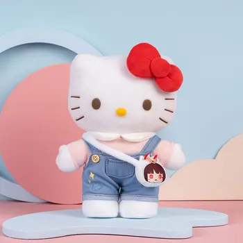 Aranyos Sanrio Hello Kitty Plüss Baba Aranyos Kt Lehet Változtatni Ruhák Tökéletes Szülinapi Ajándék Barátnője Co-Branded Sorozat Játékok