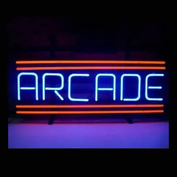 Arcade Játék Szoba Videó Neon Fény Jele, Egyéni, Kézzel Készített, Valódi Üveg Cső Hirdet Lóg Fali Dekor Kijelző Lámpa Ajándék 14