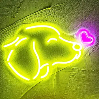 Golden Retriever neonreklám Aranyos Kutya Neon felirat LED Neon Éjszakai Fény a Fal Haza, Party Dekor, Ünnep, Ajándék, Kutya Szerető