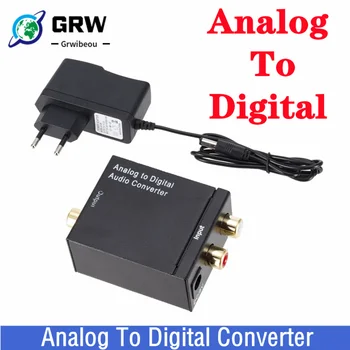 Grwibeou Analóg-Digitális ADC Konverter, Optikai, Koax RCA Toslink Audio Hang Adapter SPDIF Adapter Apple TV-DVD-Xbox360