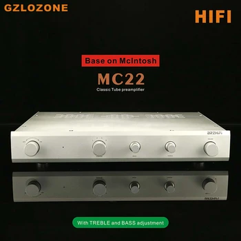 HIFI Klasszikus MC22 ECC83 Cső preamplifier alapja a McIntosh C22 A MAGAS/mély hangok beállítása