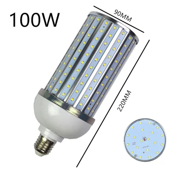 LED Izzó Alumínium shell lámpa 100W 110V, 220V B22 E26 E27 E39 E40 LED fény utcai lámpa hideg Meleg Fehér