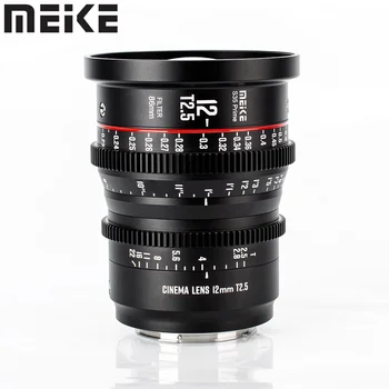 Meike 12mm T2.5 S35 Cine Objektív Canon EF-hegyet, Cine Videokamera EOS C100 Mark II, EOS C200 EOS 300 Mark II C300 Mark III C70