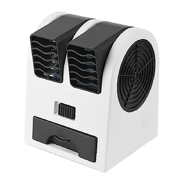 Mini Légkondicionáló A 3-Az-1-Es Ventilátor, Párásító, Légtisztító Otthoni/Kültéri USB/Akkumulátor Meghajtású Hordozható Csendes Levegő Hűtő