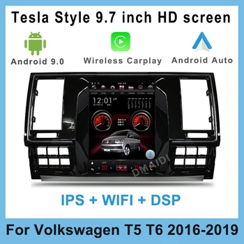 Tesla Függőleges Képernyőn Android Autó Multimédia Lejátszó Volkswagen VW T5 T6 2016 - 2019 Magnó Carplay Auto