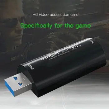 USB 3.0 Videó-digitalizáló Kártya 4K 30Hz Video Grabber Élő Streaming Doboz Rögzítése A Windows Game Capture HD Kamera