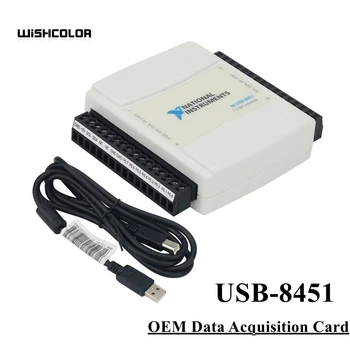 Wishcolor USB-8451 779553-01 OEM adatgyűjtő Kártya KÍSÉRLET USB w/ adatkábel Terminál I2C SPI Interface-NI